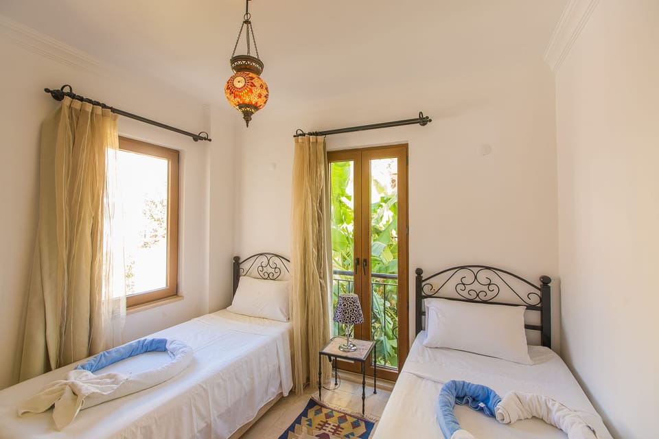 Twin Bedroom with Garden Views