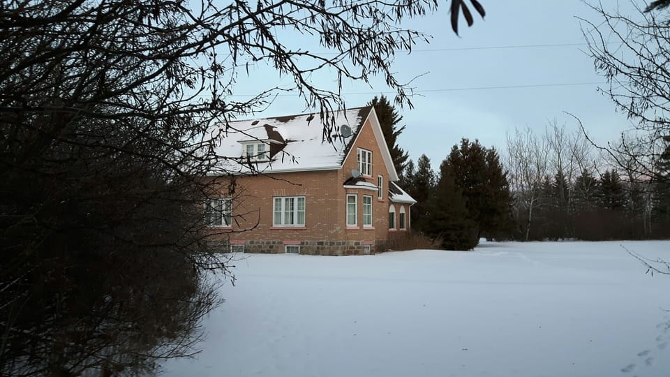 Winter at Tummel House - looking east