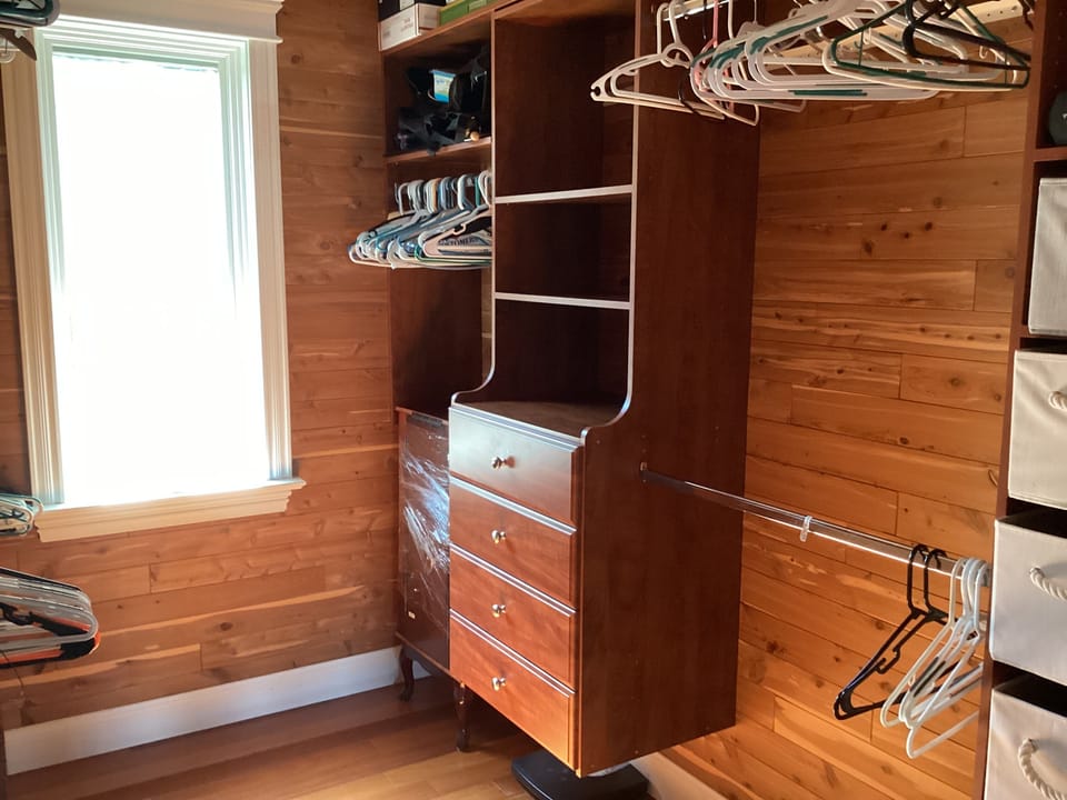 Master walk in closet