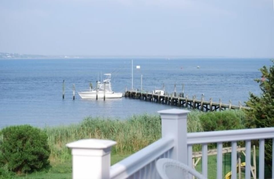 Shinnecock Bay Home Rental in Hampton Bays view from the deck
