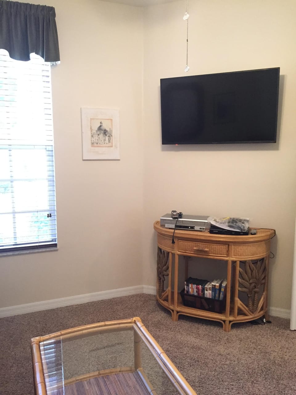 Flat screen TV in Den