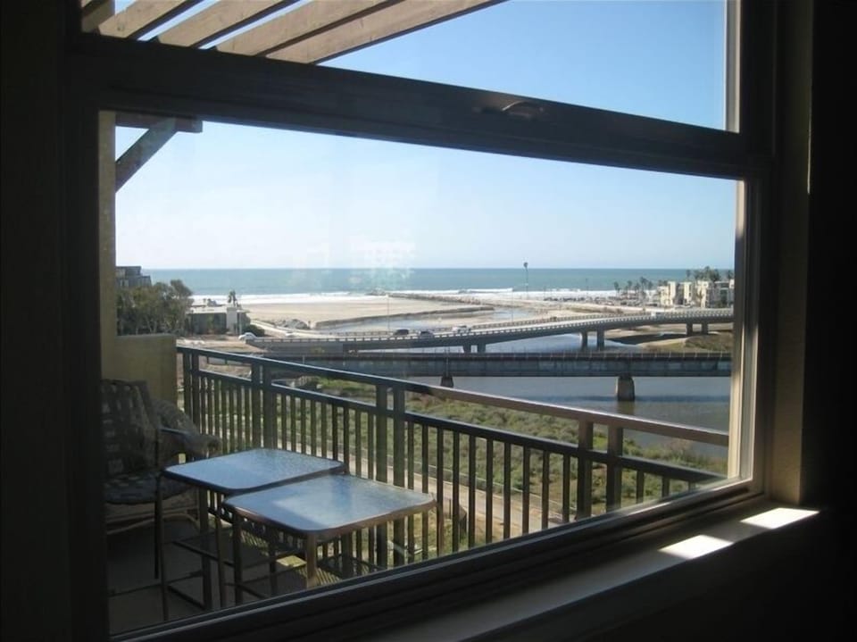 balcony is accessible from master and dining/living area