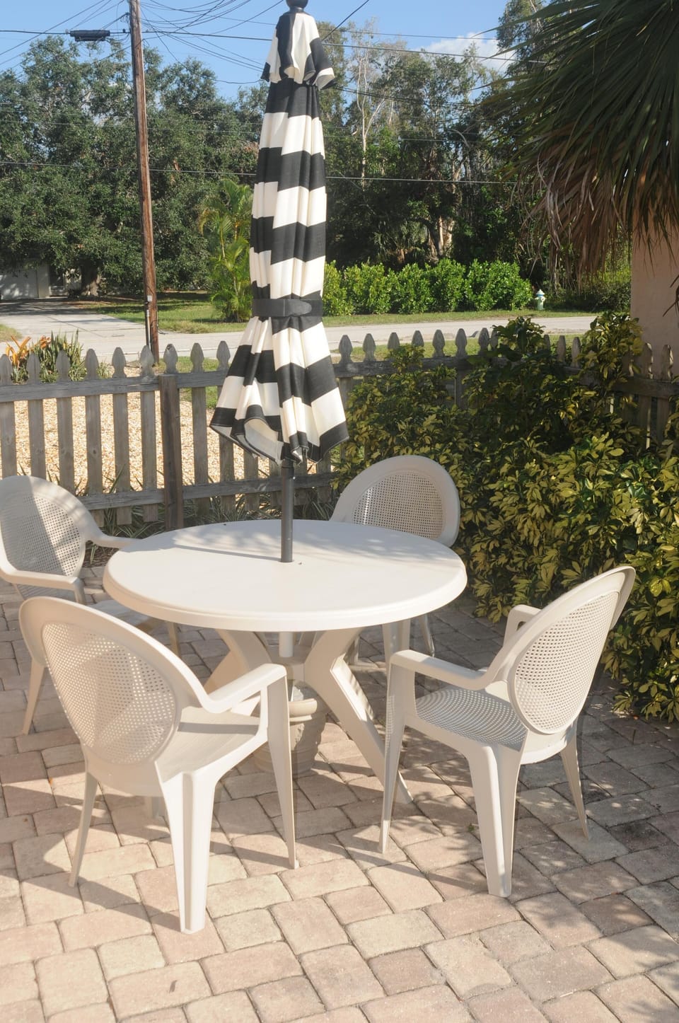Patio on the south side of the unit.