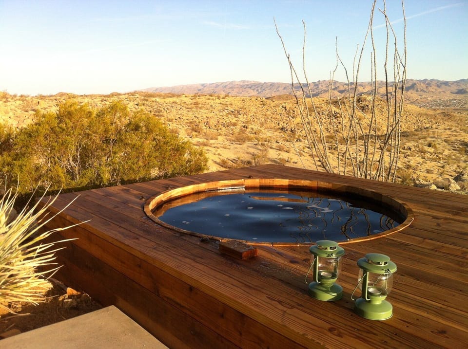 Large cedar hot tub. Or a place to cool off in summer