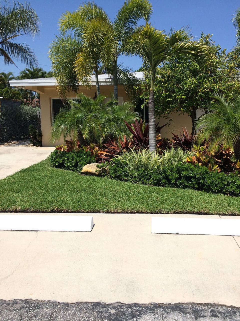 Front of Apartment  and Parking Area