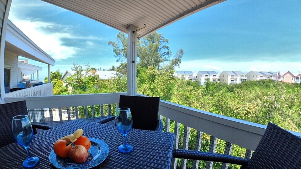 View of the Gulf from covered patio
