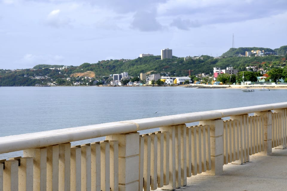 Ocean Side View Walk : House In the Center of picture, below tallest building...