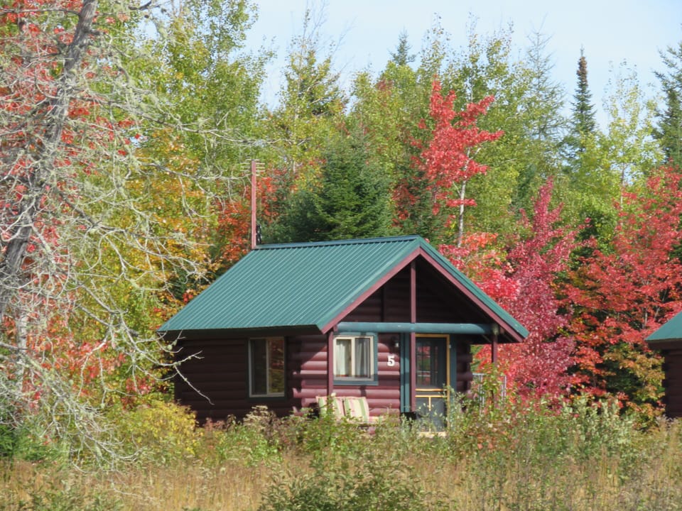 Cabin 5 sleeps 3. Pleasant River Wilderness Lodge. Sebec, ME
