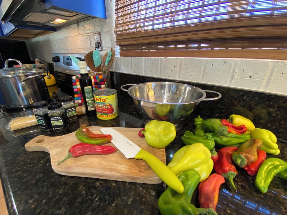 Fully equipped kitchen with everything you need! Spices, oil, quality cookware.