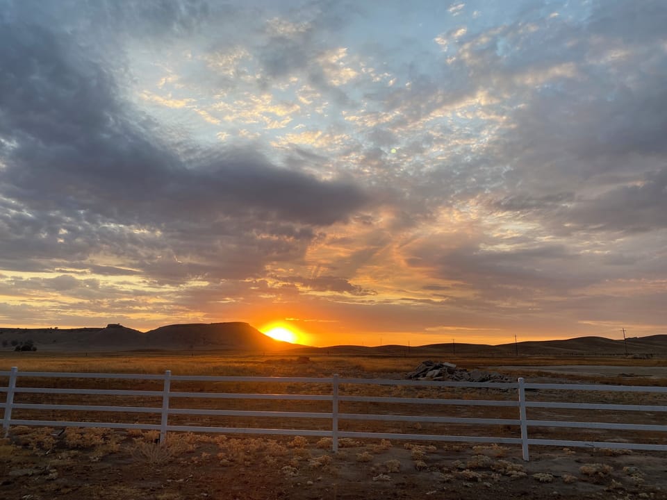 Just another epic sunset out back.