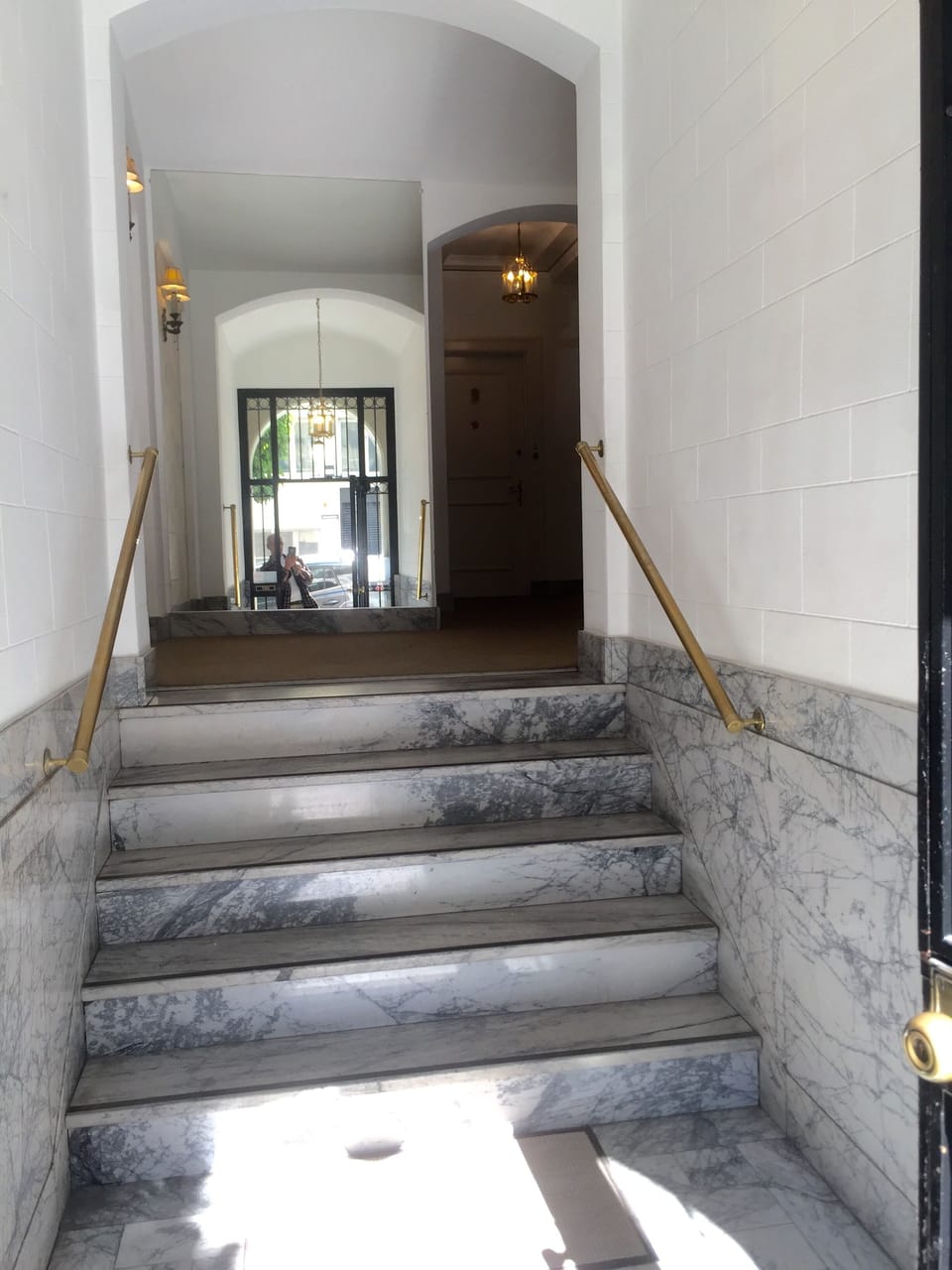 Entry to building reverse view