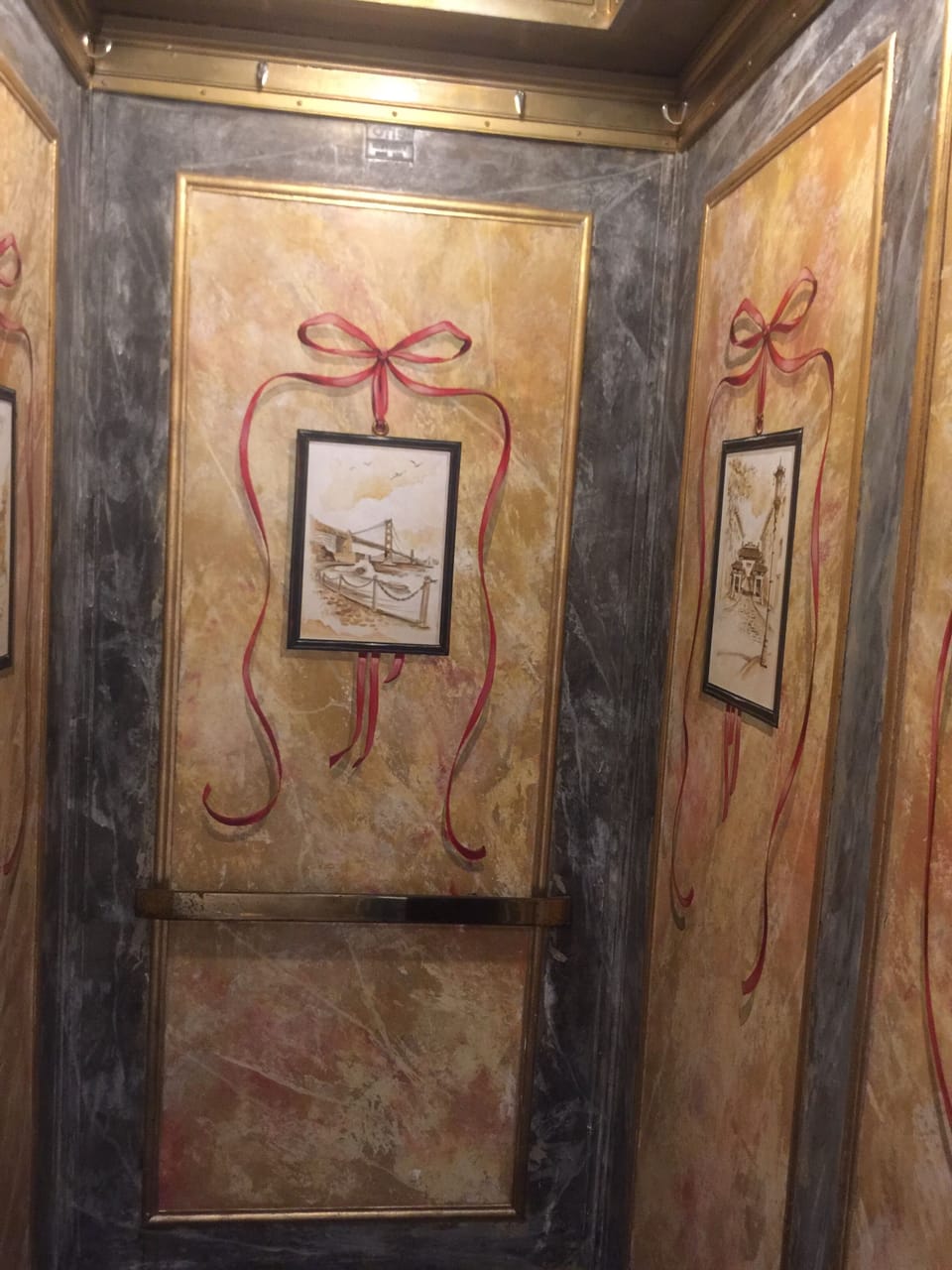 Hand painted elevator