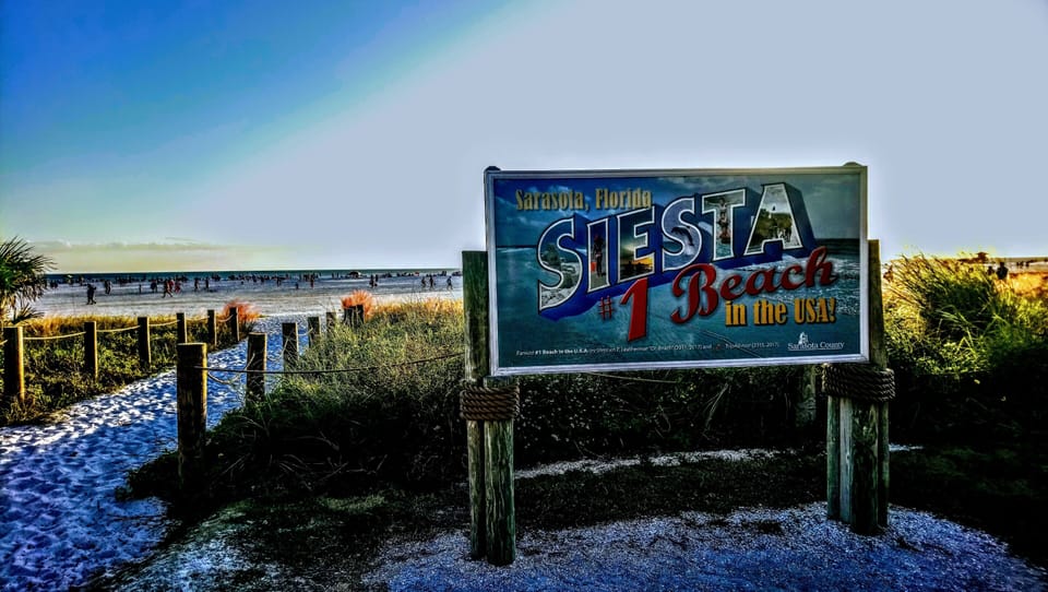 Siesta Key beach. 