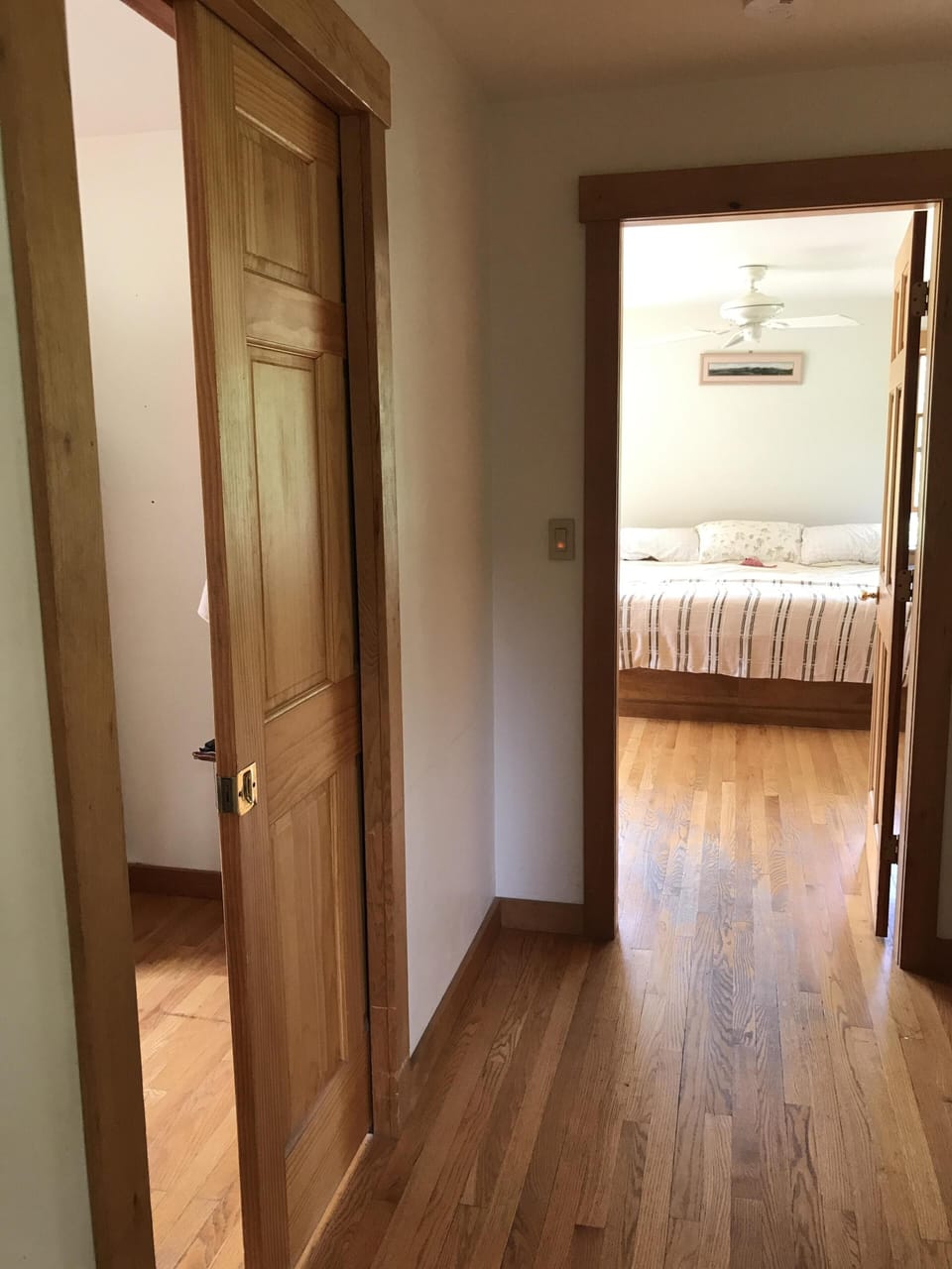 Looking into master bedroom