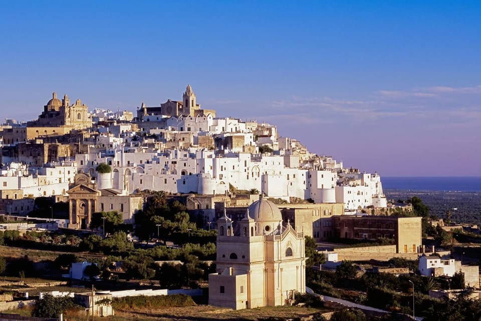 Local town Ostuni by day