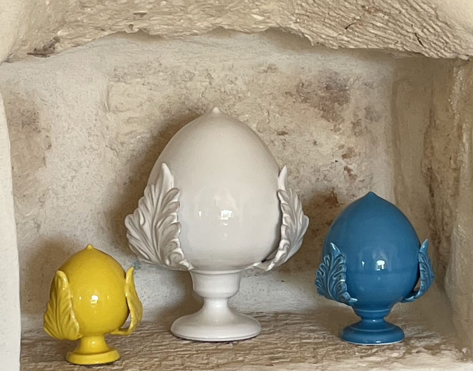 Local Puglian pottery