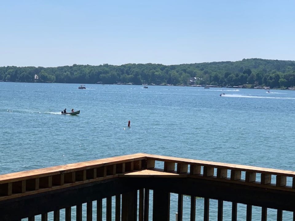 Looking south west from deck. Big Cedar is 3 miles from end to end!