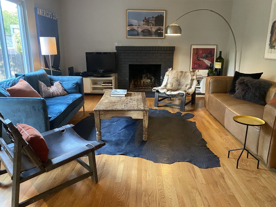 Spacious open layout with light filled living space.