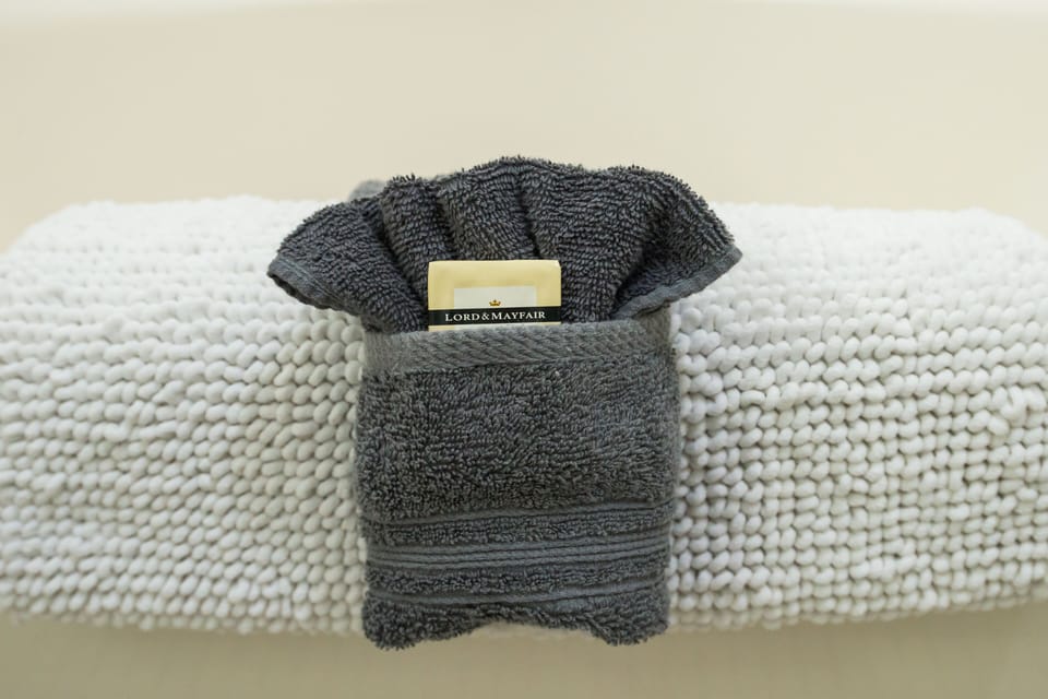 Plush towels. 