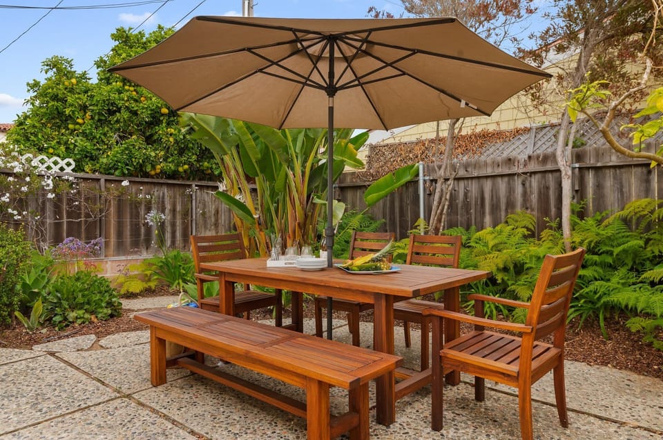 Outdoor dining area