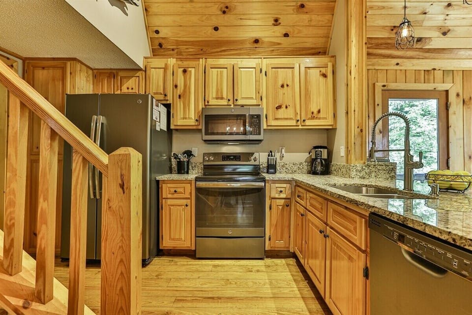 Kitchen with granite counter tops