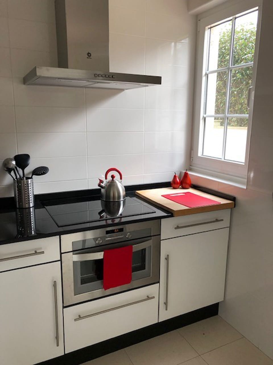 Kitchen also opens to the terrace
