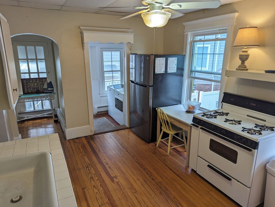 Kitchen w/ view of laundry room