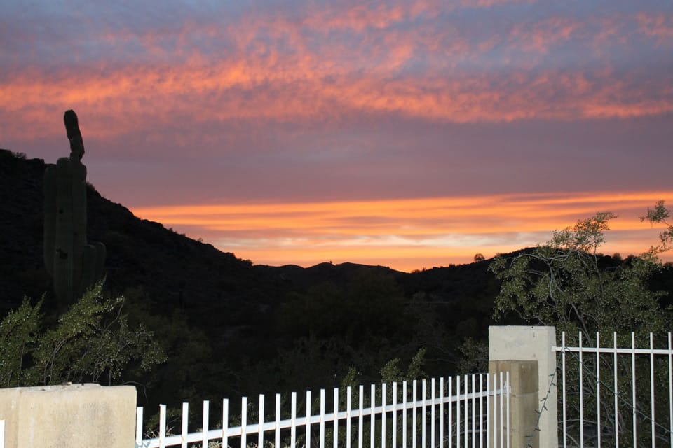Another fabulous sunset view from the yard