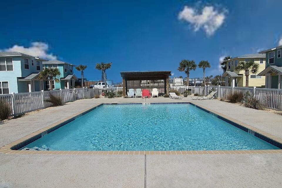 Community pool is steps away and perfect for cooling off
