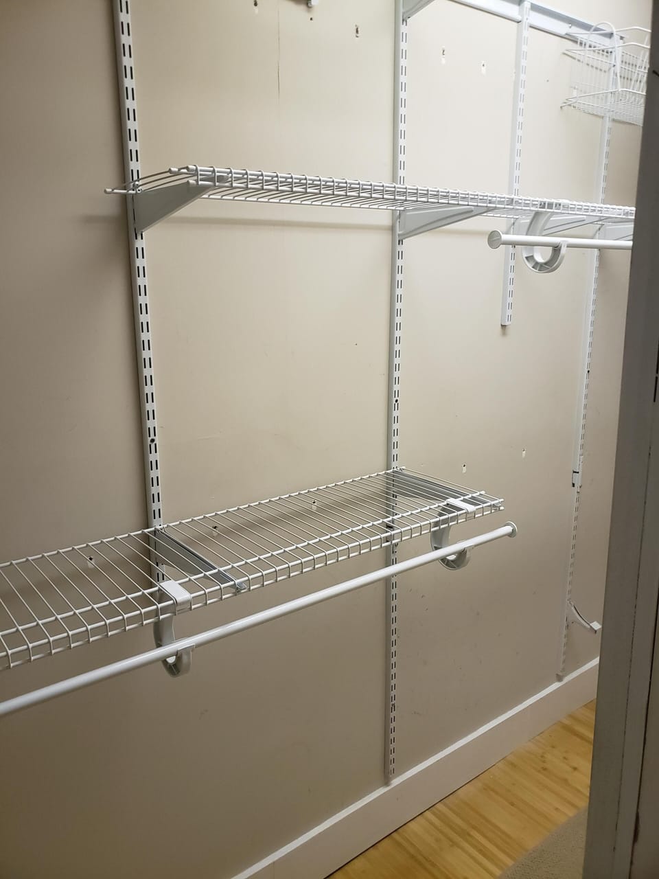 walk in closet with plenty of storage (master bedroom)