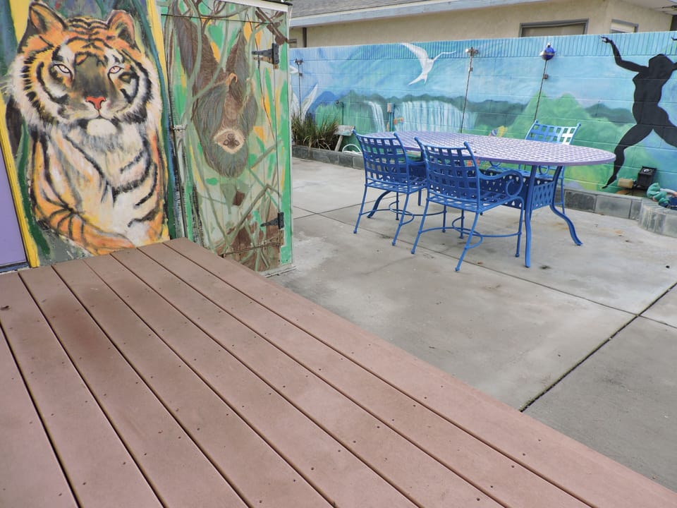 Murals and deck