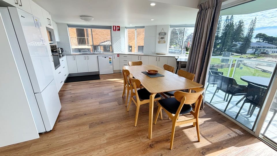 Dining area and kitchen. 