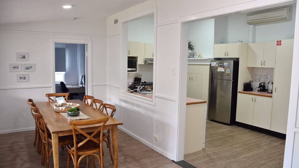 Kitchen and dining area. 