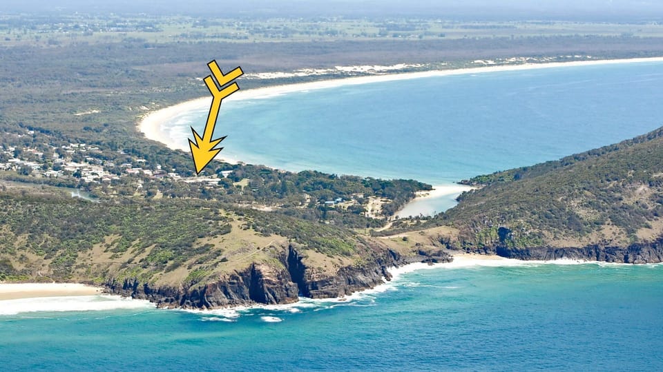Aerial view of property.