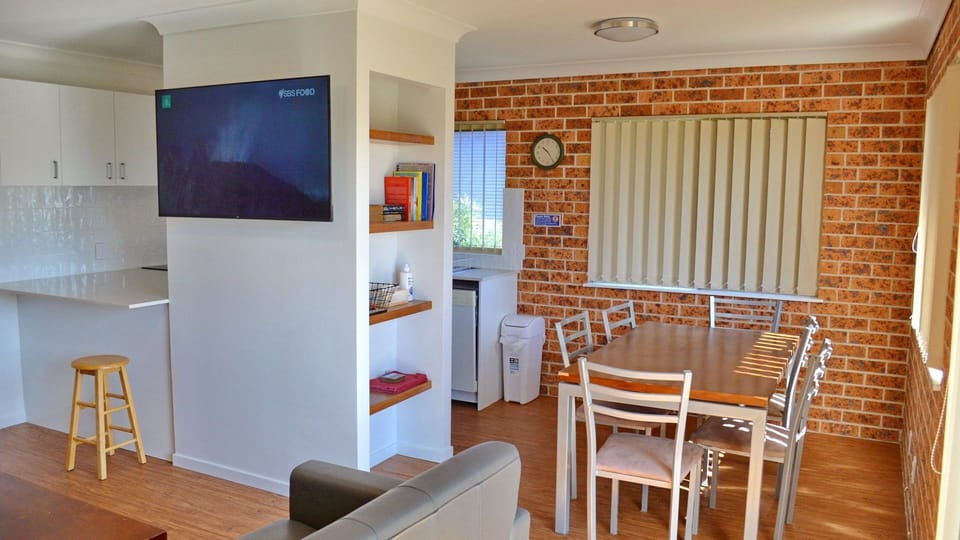 Living and dining area.