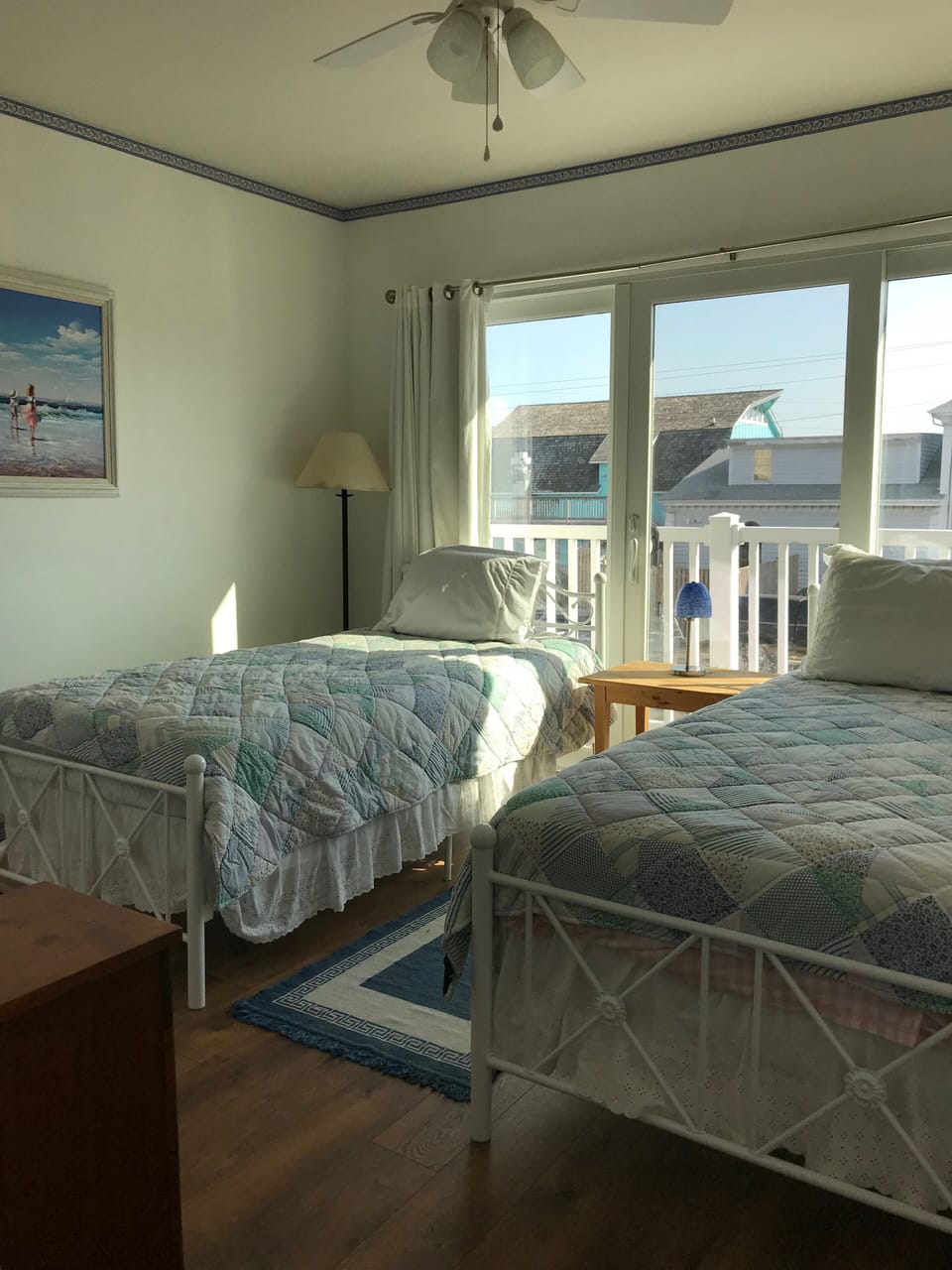  Bedroom  #3 with Marina view and two twin beds
