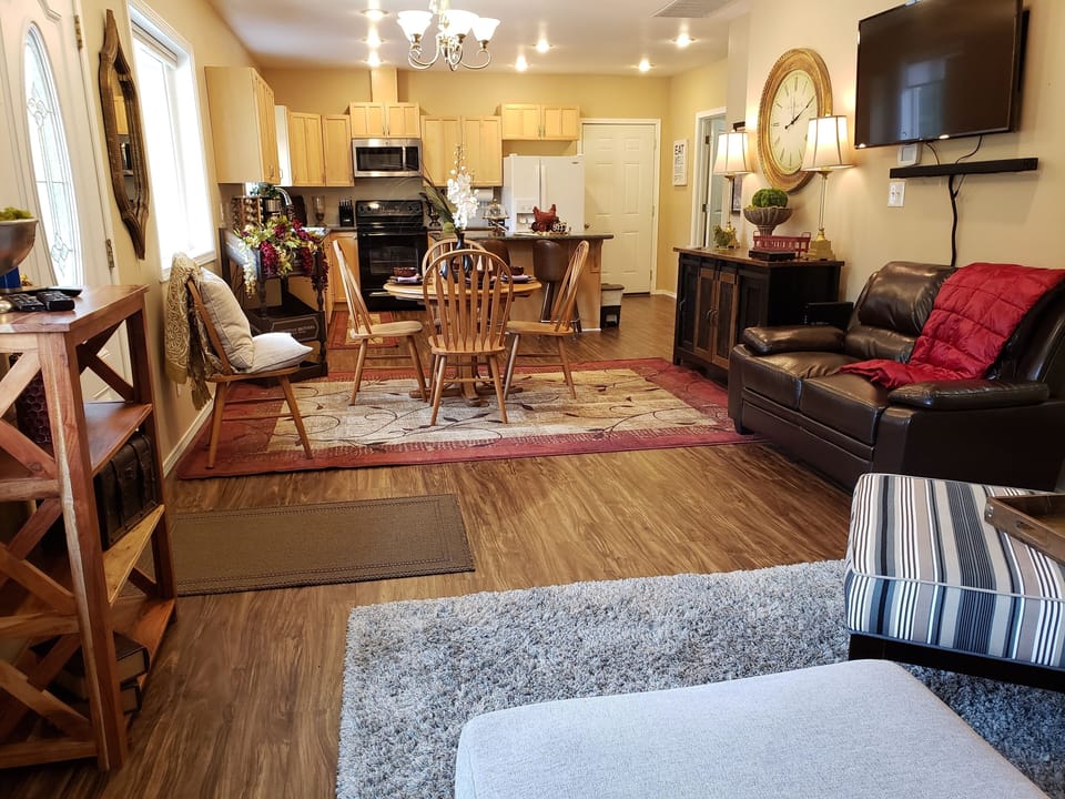 Spacious living area for relaxing.