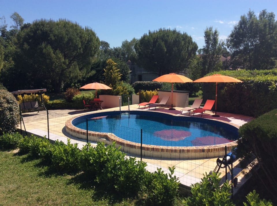 Private heated swimming pool