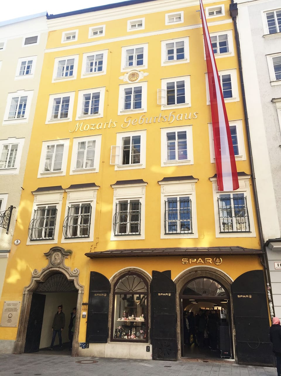 Mozart's Birthplace in Getreidegasse