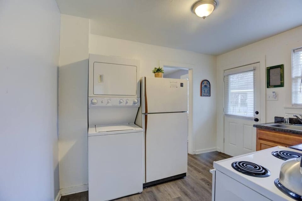 Washer and dryer included, so you can stay longer and pack less.