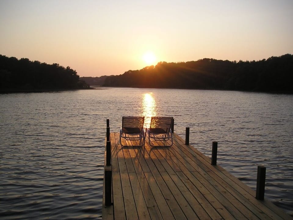 Dock at sunset