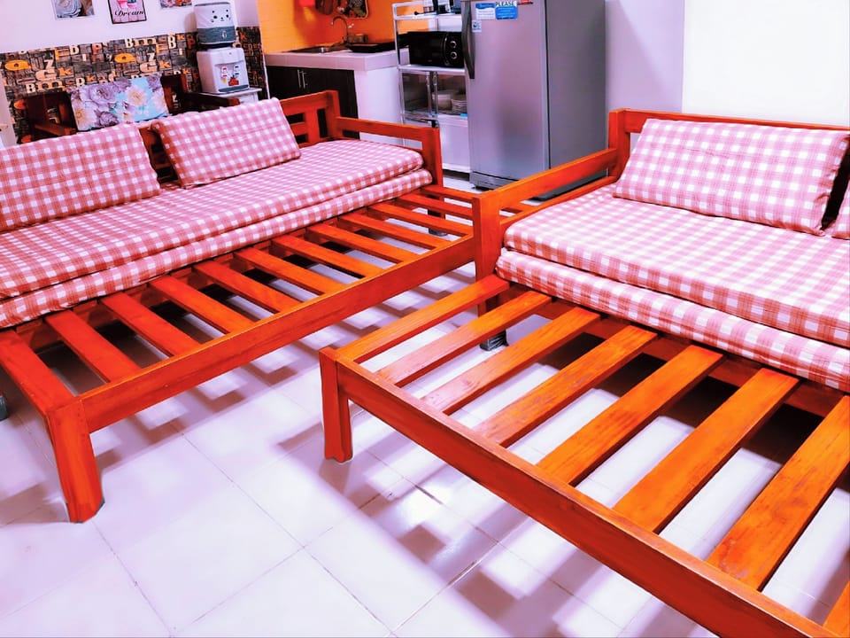 2 Expandable sofa beds convert to queen Sleeper for 4 pax