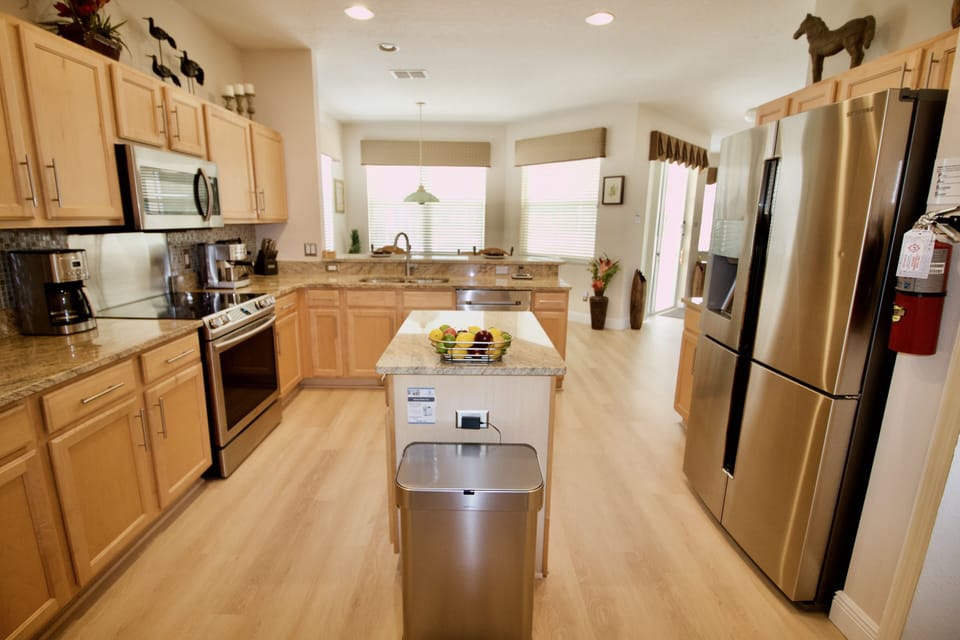 Kitchen with Nook beyond