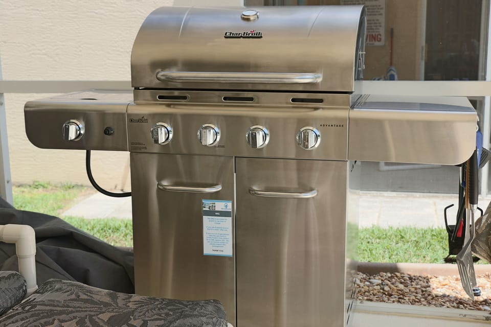 Gas BBQ on the Patio