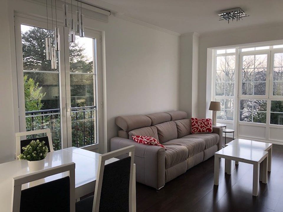 Living room overlooking gardens