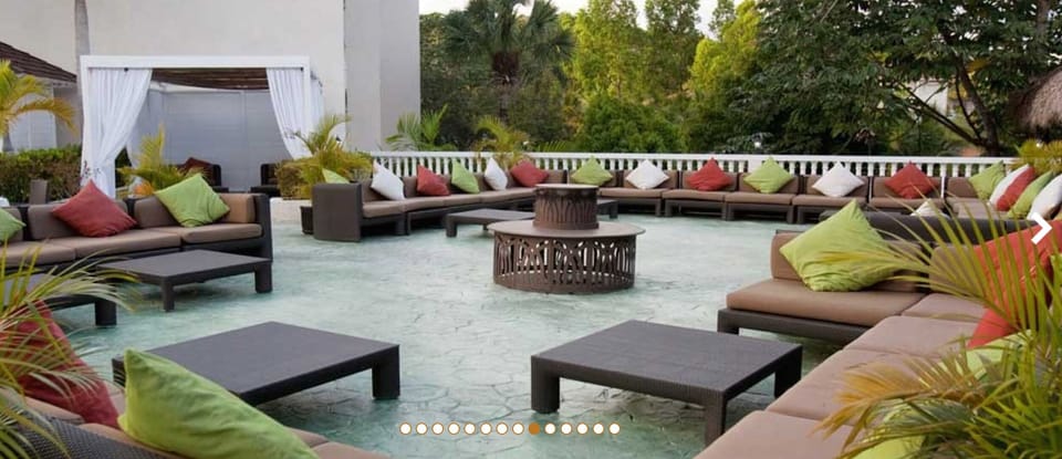 your presidential patio, right by the pool