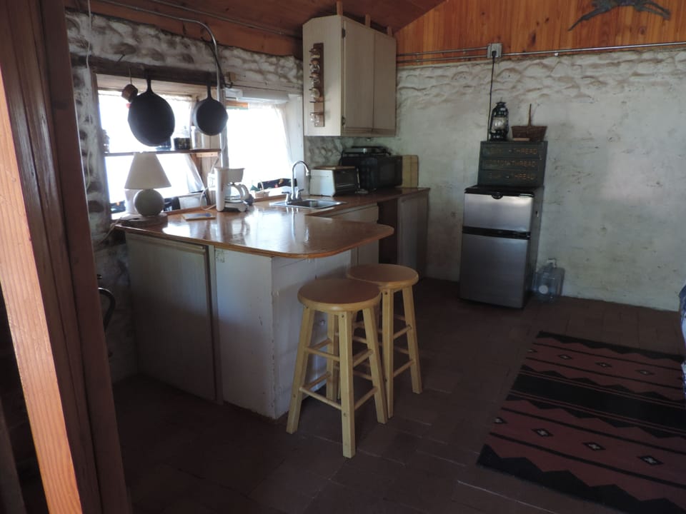 The 'business' side of the cabin interior