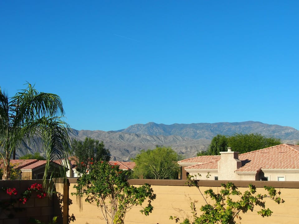 Mountain view from the backyard!