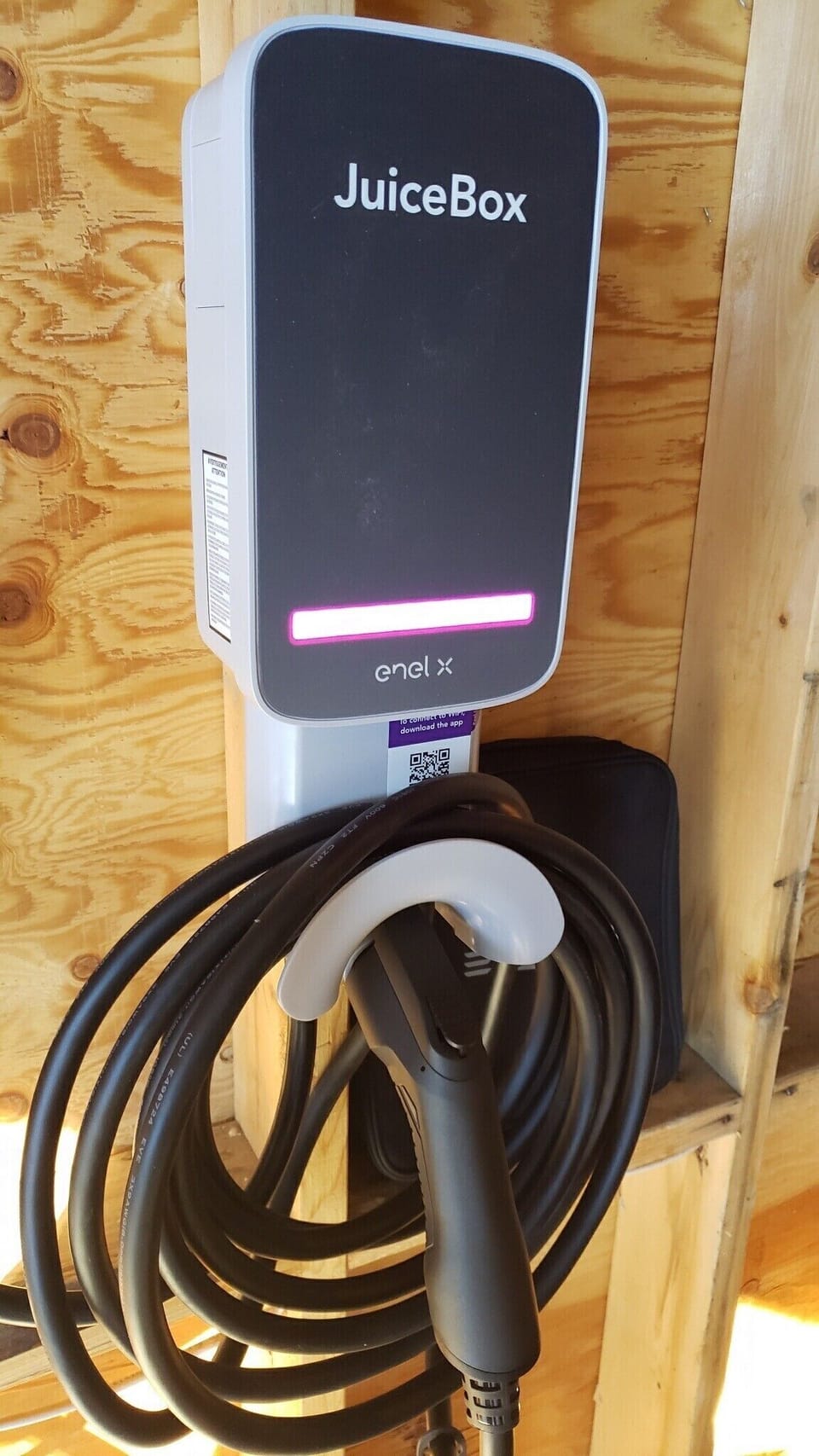 EV charger; level 2 in our garage for charging your electric vehicle.