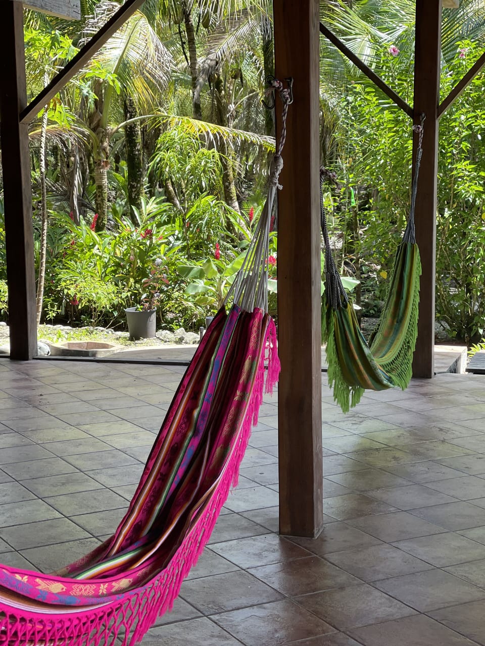 downstairs beach patio